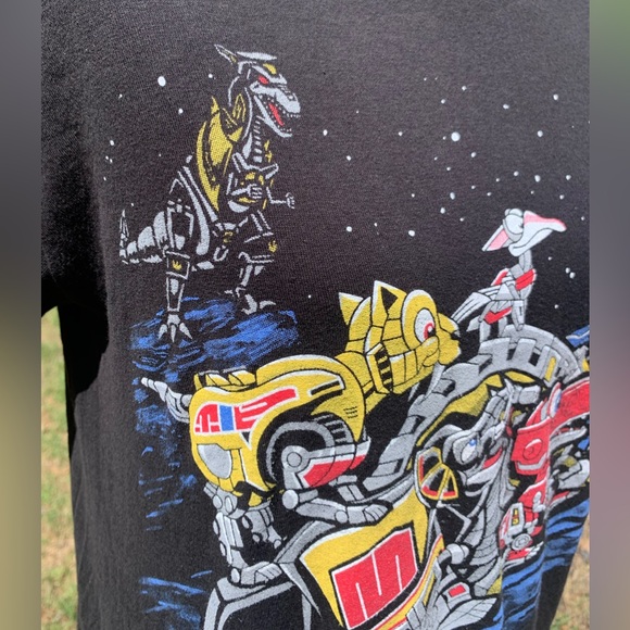 NWOT Funny Fusion/Hybrid “Power Rangers” meets “Land Before Time” Tee - Picture 5 of 14
